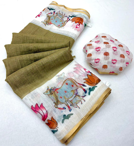 lenin cotton saree