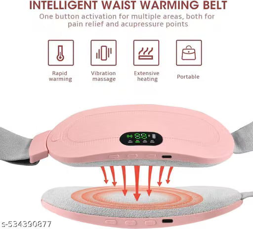 Period Cramp Relief Massager & Heating Pad for Period Cramps