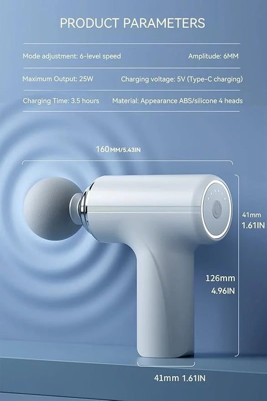 Mini Massager Gun MG-203, Battery Operated